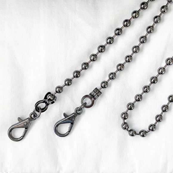 Crossbody / Shoulder Replacement Bead Chain Strap in Black - Picture 4 of 7